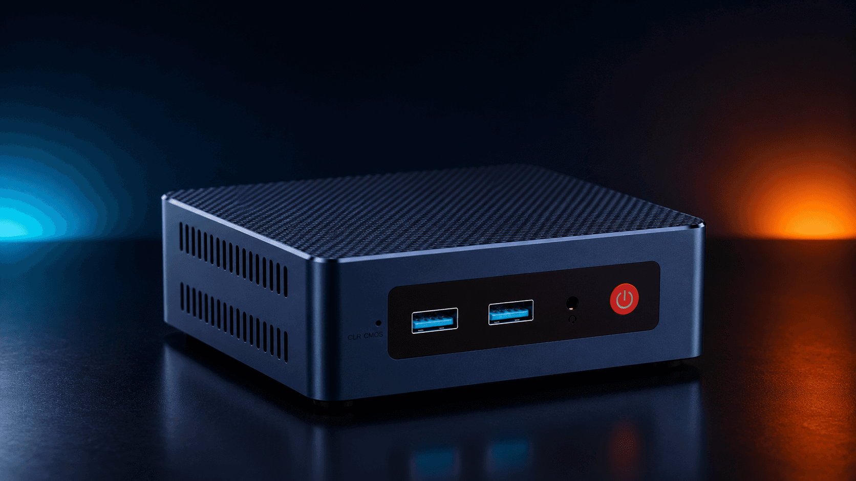 The AI COO box, a compact mini computer that runs your morning briefing